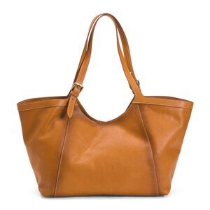 CAVALCANTI Made In Italy Leather Tulip Large Tote